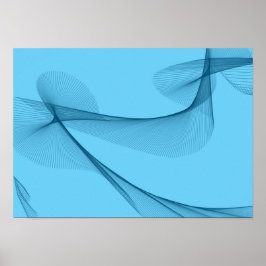 Abstract Art - Blue Tones ポスター