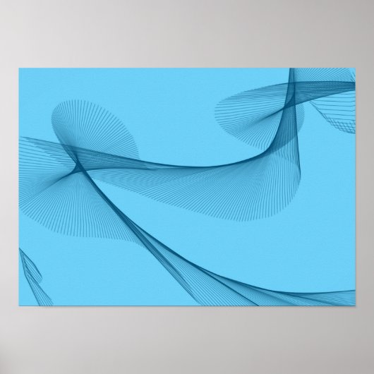 Abstract Art - Blue Tones ポスター (正面)