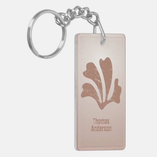 Abstract Art Brown Algae, Kelp キーホルダー (正面左)