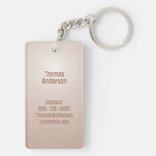 Abstract Art Brown Algae, Kelp キーホルダー (裏面)