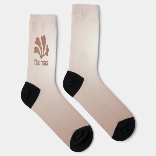 Abstract Art Brown Algae, Kelp ソックス (右)