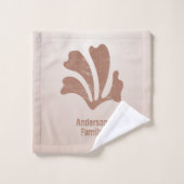 Abstract Art Brown Algae, Kelp バスタオルセット (ウォッシュタオル)