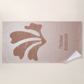 Abstract Art Brown Algae, Kelp ビーチタオル (正面)