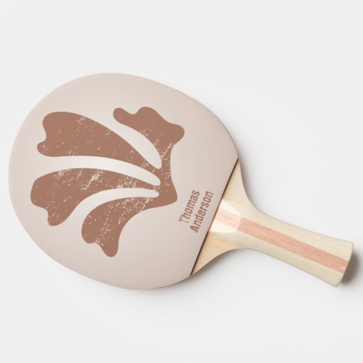 Abstract Art Brown Algae, Kelp 卓球ラケット (横)