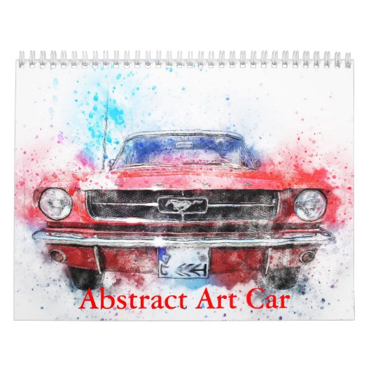 Abstract Art Car Calendar カレンダー (カバー)