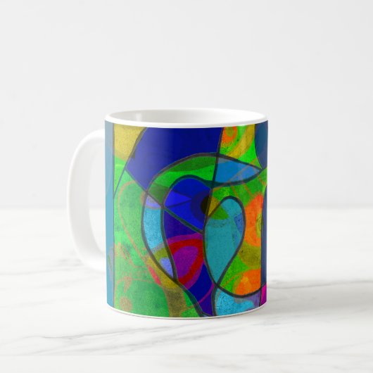 abstract art coffee mug "abstract6" コーヒーマグカップ (正面左)