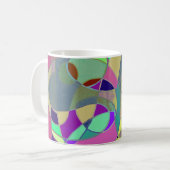 Abstract Art Coffee Mug "Colorful Abstract" コーヒーマグカップ (正面左)