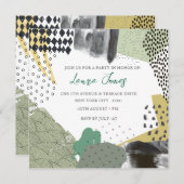 Abstract Art Collage Promotional Event 招待状 (正面/裏面)