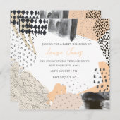 Abstract Art Collage Promotional Event 招待状 (正面/裏面)