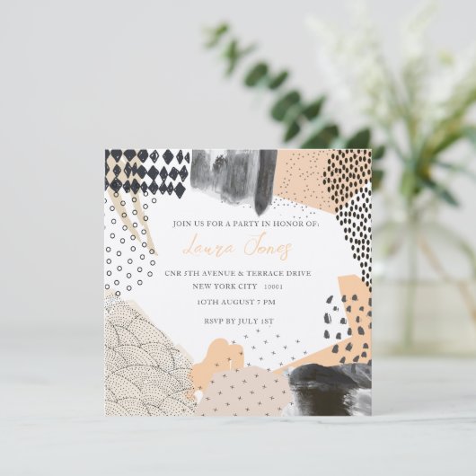 Abstract Art Collage Promotional Event 招待状 (スタンド正面)