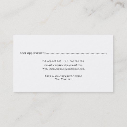 Abstract Art Collage Publisher Writer Editor 予約カード (裏面)