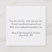 Abstract Art Collage Publisher Writer Square 予約カード (裏面)