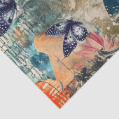 Abstract Art College Florals & Butterflies 薄葉紙 (詳細)