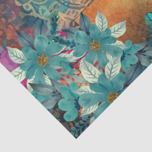 Abstract Art College Florals & Butterflies 薄葉紙 (詳細)