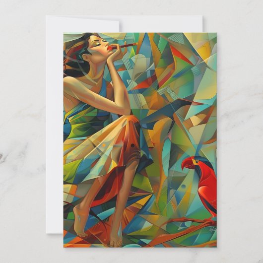 Abstract art colorful シーズンカード (正面)