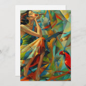 Abstract art colorful シーズンカード (正面/裏面)