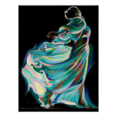 Abstract Art Deco Dancer - Art Print ポスター (正面)