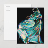 Abstract Art Deco Dancer - Art Print ポストカード (正面/裏面)