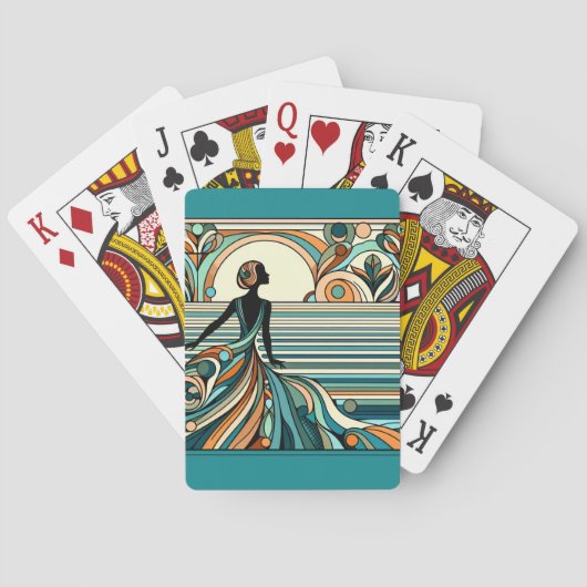 Abstract Art Deco Style トランプ (裏面)