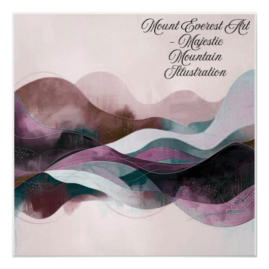 Abstract Art Design | Modern Minimalist ポスター (正面)