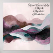 Abstract Art Design | Modern Minimalist ポスター (正面)