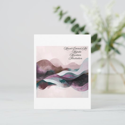 Abstract Art Design | Modern Minimalist ポストカード (スタンド正面)