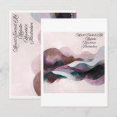 Abstract Art Design | Modern Minimalist ポストカード (正面/裏面)