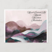 Abstract Art Design | Modern Minimalist ポストカード (裏面)