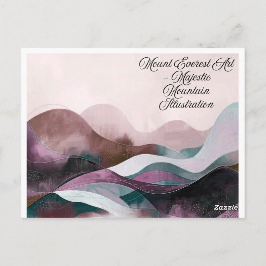 Abstract Art Design | Modern Minimalist ポストカード (裏面)