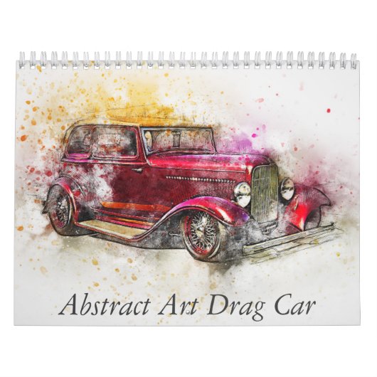 Abstract Art Drag Car カレンダー (カバー)