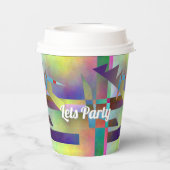 Abstract Art Elemental Birthday Party 紙コップ (裏面)