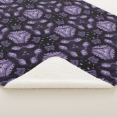 Abstract art eyes and diamond watercolour pattern  シェルパブランケット (3/4)