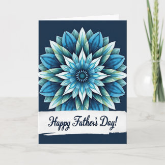 Abstract Art Fathers Day Card カード