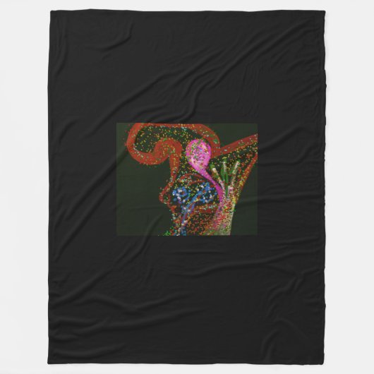 Abstract Art Fleece Blanket フリースブランケット (正面)