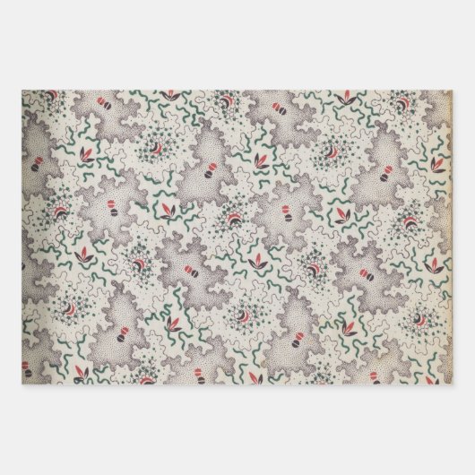 abstract art geometric and colorful patterns ラッピングペーパーシート (正面)