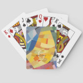 Abstract Art, Gold Monogram, Black Script Name トランプ (裏面)