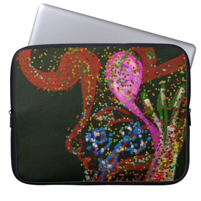Abstract Art Laptop Sleeve ラップトップスリーブ (正面)