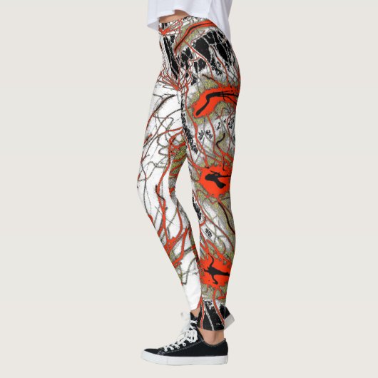 Abstract Art Leggings レギンス (左)