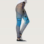 Abstract Art Leggings Blue Dog レギンス (右)
