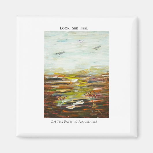 Abstract Art Magnet  - “On the Path to Awareness” マグネット (正面)