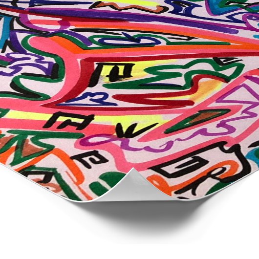 Abstract Art Maze ポスター (角)