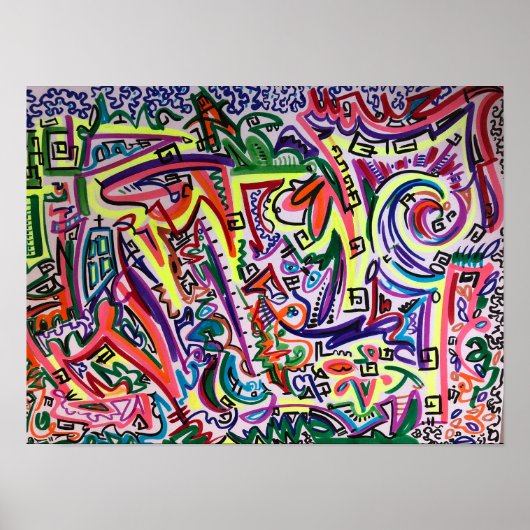 Abstract Art Maze ポスター (正面)