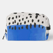 Abstract art minimal Monogram retro blue ドップキット (裏面)