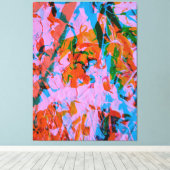 Abstract art mixed media  キャンバスプリント (インサイチュ (ウッドフロア))