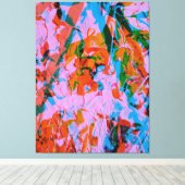 Abstract art mixed media  キャンバスプリント (インサイチュ (ウッドフロア))
