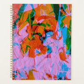 Abstract art mixed media acrilyc painting プランナー手帳 (正面)