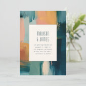 Abstract Art Modern Painting Unique Wedding セーブザデート (スタンド正面)