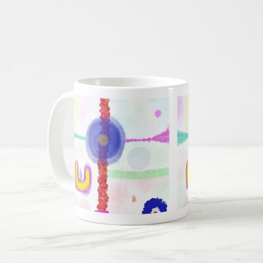 Abstract Art Mug コーヒーマグカップ (正面左)