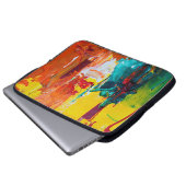Abstract art on electronics bag ラップトップスリーブ (正面下部)