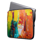 Abstract art on electronics bag ラップトップスリーブ (正面左)